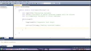 java program to reverse a number