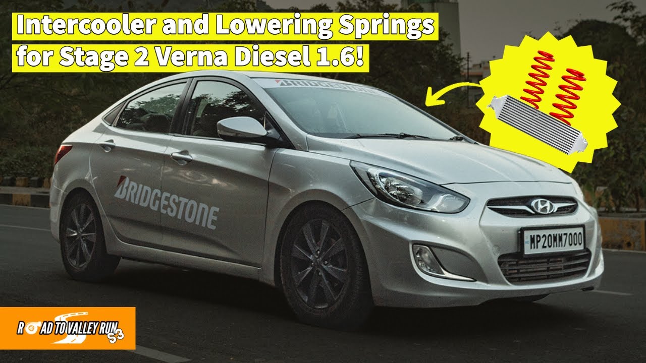 Stage 2 Hyundai Verna 1.6 Diesel gets Garrett Intercooler and Lowering