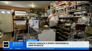 Thieves ransack sports memorabilia shop in Natick