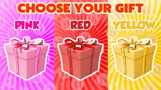 ESCOLHA O SEU PRESENTE PINK RED YELLOW 🎁🎁 ELIGE TU REGALO 🎁 CHOOSE YOUR GIFT PINK RED YELLOW 🎁