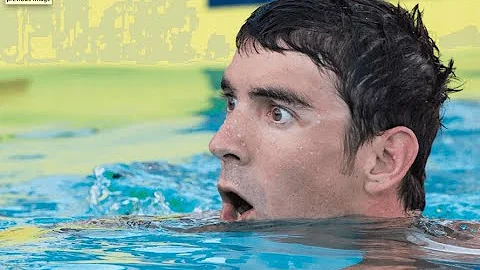 Michael Phelps misses the wall in 100 free at US N...