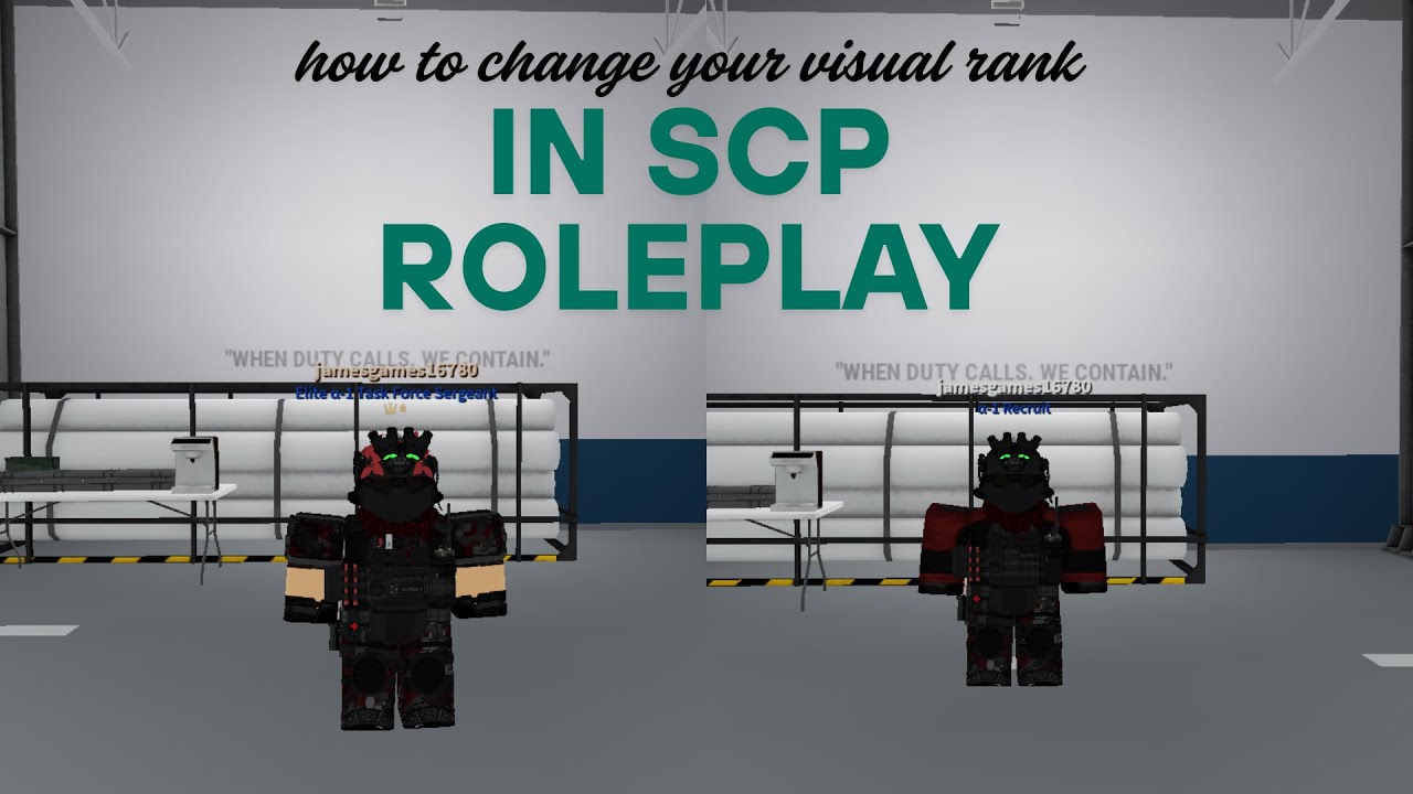 how to change your rank and prestige in scp roleplay - YouTube