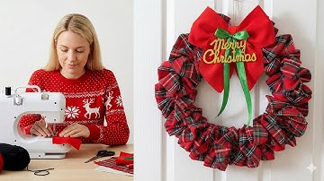 Christmas Wreath Sewing ideas for the Door 🎄 Christmas Gift Sewing Ideas 🎄