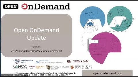 SGX3 Webinar: Open OnDemand