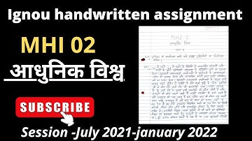 MHI 02 solved Assignment 2021-22| MHI 02 ignou solved Assignment 2021-22| MA in history 2021-22