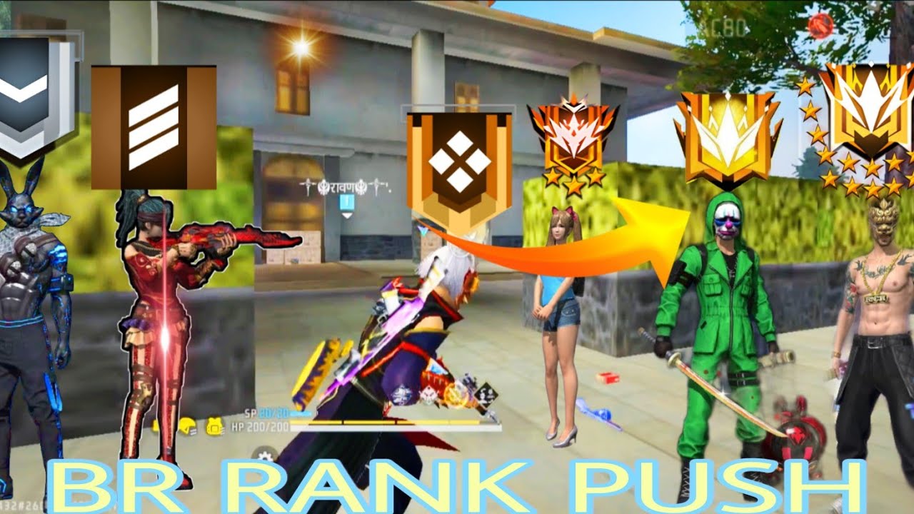 🔥 Free Fire BR Rank Push Live|Road to Heroic 😱 Funny Moments 🤣| Ravan ...