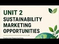 Sustainability Marketing Opportunities STP,Marketing Mix Value Creation|Unit 2 Complete Explanation