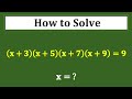 Only 3% Figured Out This Math Problem | Entrance Exam Question | Algebra Problem |