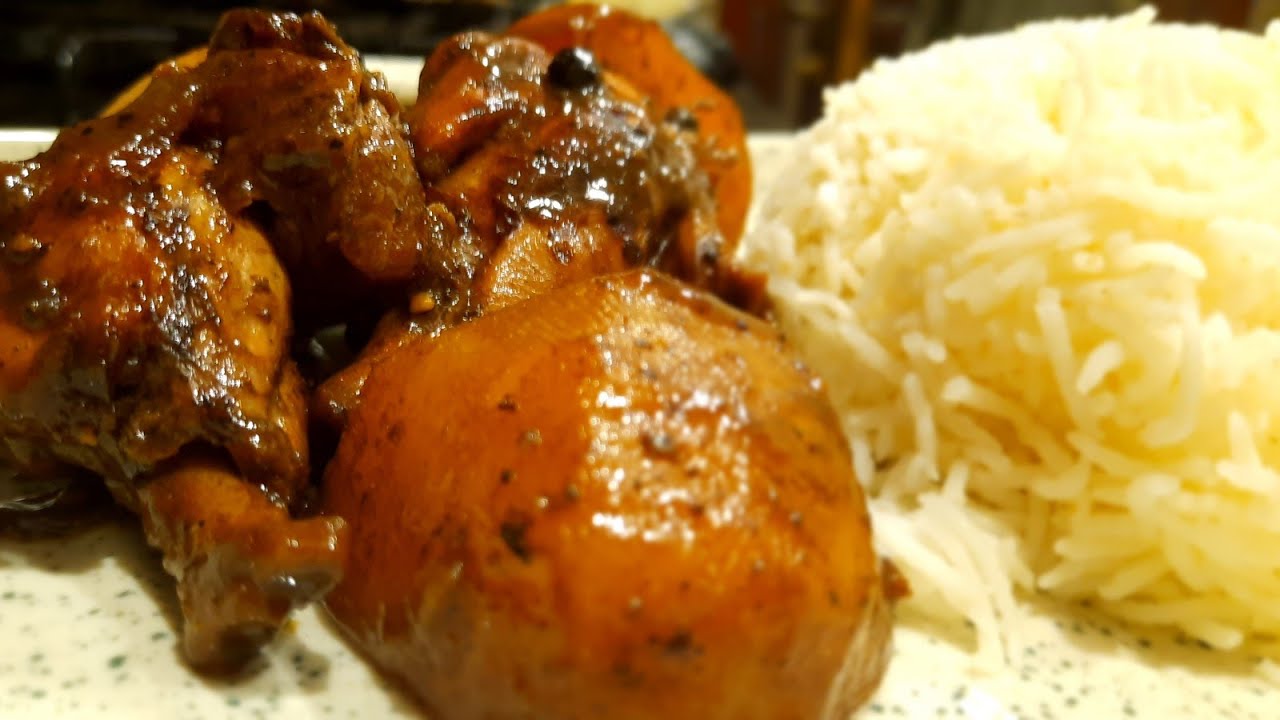 Chicken Adobo _ Chicken Adobo with potatoes and egg _ Filipino Chicken