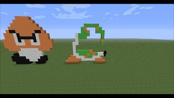 -Minecraft Pixel Art- Episode 3: 8-Bit Koopa!