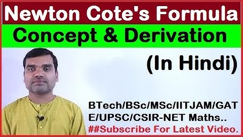 Numerical Integration : Newton Cote