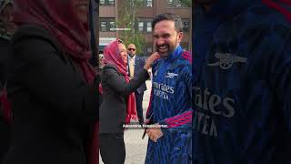 New York City Mayor and Arsenal fan Zohran Mamdani joined Eid al-Adha celebrations in the Bronx on