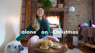 NYC VLOG: spending Christmas alone| beef noodle soup, cinnamon spice cheese, and my winter skincare