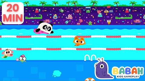 Lingokids Swimming And Numbers Learning Games | Sport And Shape Games For Kids - Babah Kids Gameplay