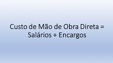 Em que momento a mão de obra passa a ser considerada direta?