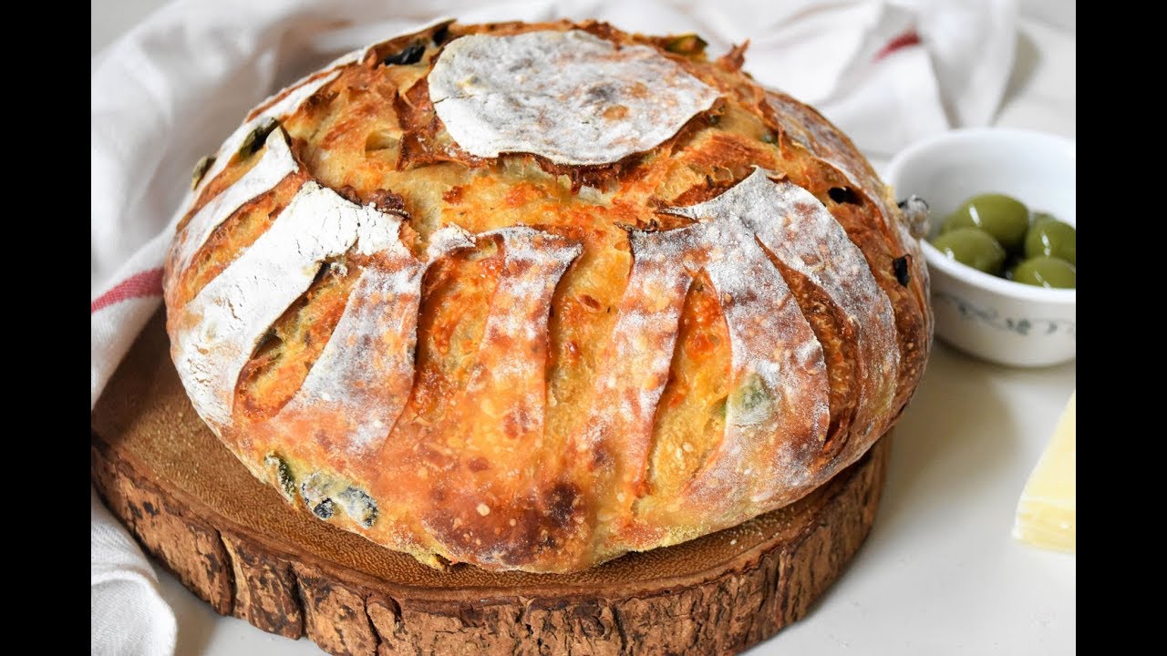 Olives Parmesan Sourdough Bread YouTube