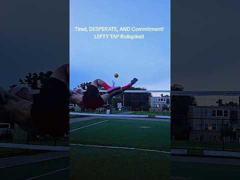 Exhausted but DESPERATE for wanting the SMALL things BAD! Lefty TAP Rollspike!! #takraw #leftydrop