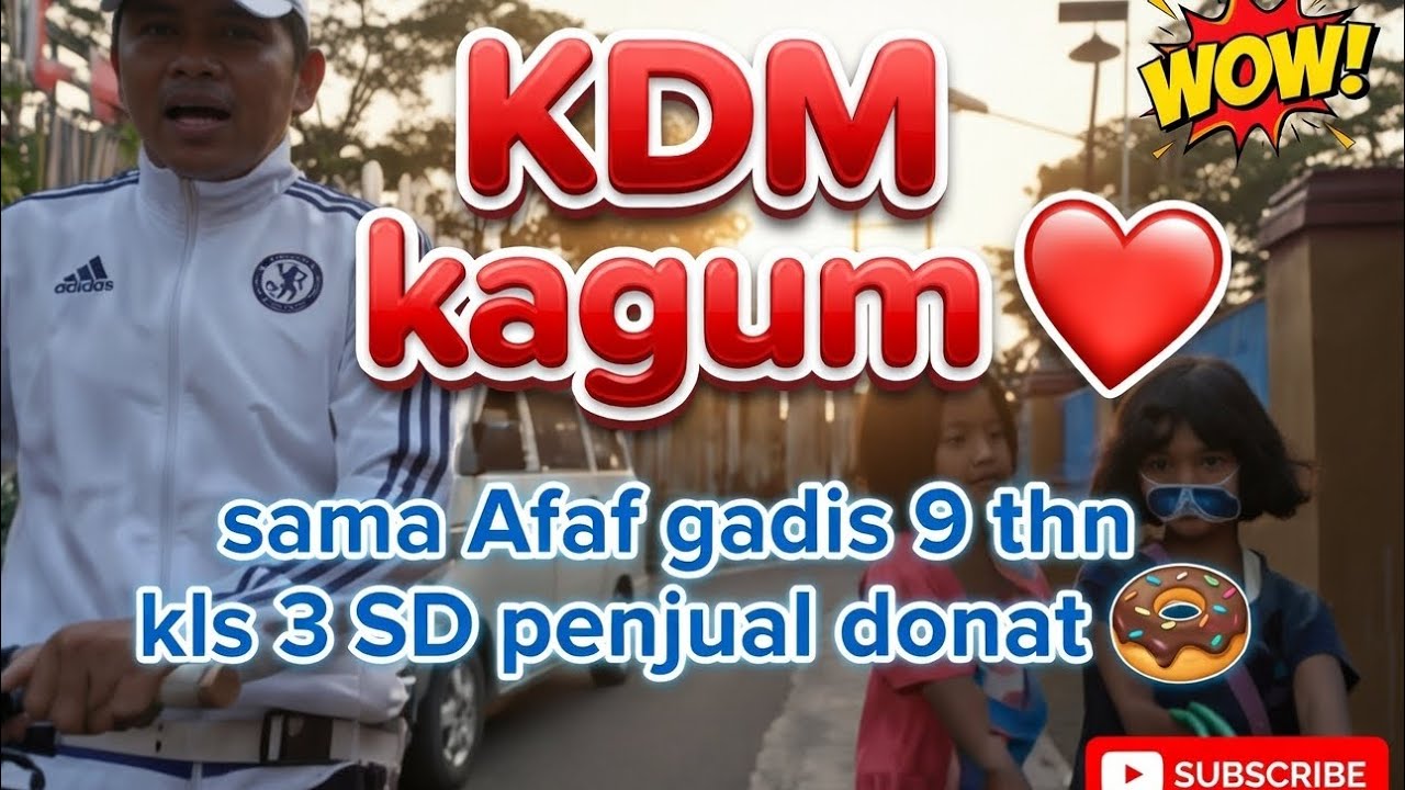 Afaf anak gadis 9 thn kls 3 SD penjual donat 🍩 #Kdm #Gubernurjabar