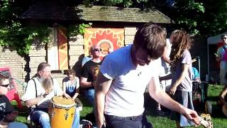 The Cleveland Drum Circle at Hessler Street Fair in Harmony Park 2012