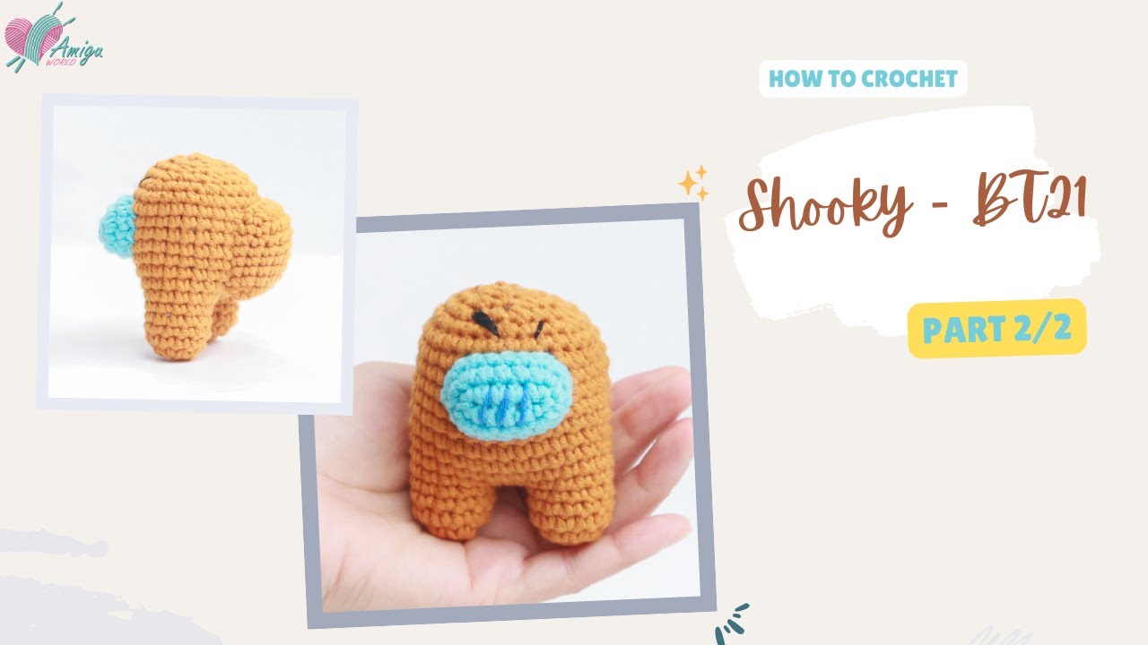 #375 | Amigurumi Among Us Shooky (2/2) | How To Crochet BT21- BTS Amigurumi | AmiguWorld