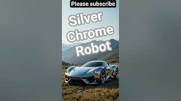Silver chrome robot #youtubeshorts #automobile #robot #ai #transformers #변압기 #máy biến áp