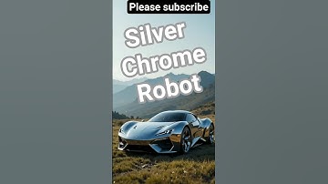Silver chrome robot #youtubeshorts #automobile #robot #ai #transformers #변압기 #máy biến áp