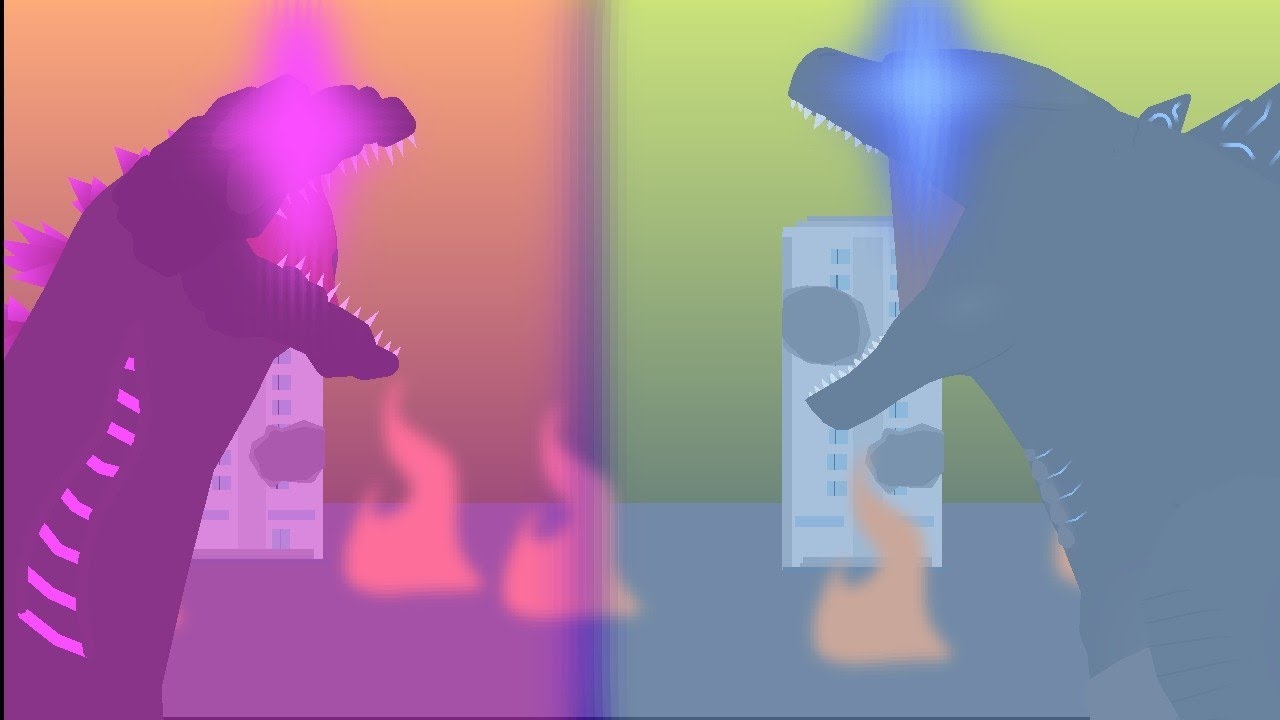 Legendary godzilla vs shin godzilla/stick animation - YouTube