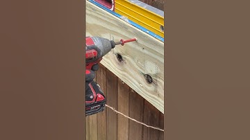 Ledger installation to house for outside deck #deck #milwaukeeimpact #ledger #asmr #diy