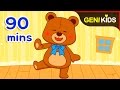 Teddy Bear + Nursery Rhymes Compilation for Kids | Family and Baby Songs with Lyrics ★Genikids