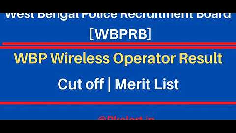 wbp wireless operator exam category wise  cut off prediction
