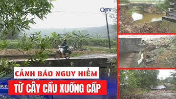 CẢNH BÁO NGUY HIỂM TỪ CÂY CẦU XUỐNG CẤP NGHIÊM TRỌNG | Truyền Hình Quảng Trị