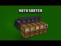 How to build an AUTO SORTER in minecraft EASY