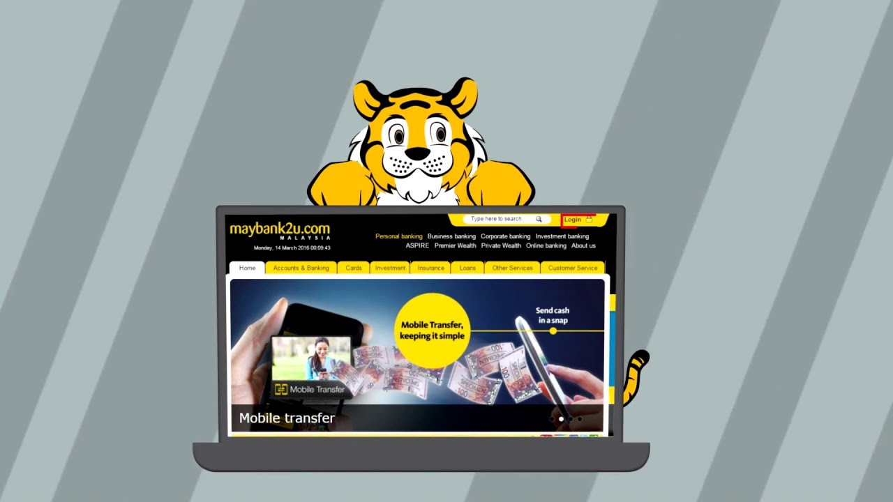 How To Login For The First Time On Maybank2u Youtube
