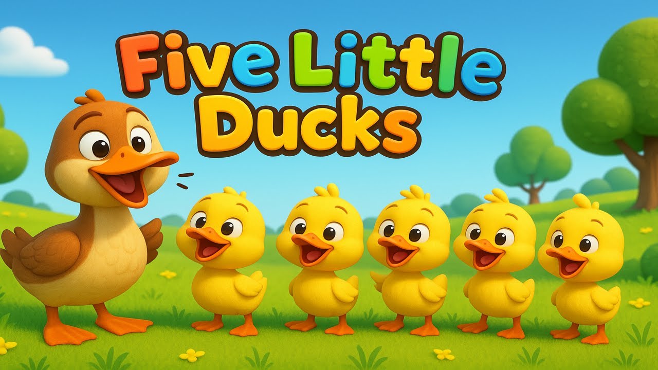 Five Little Ducks – Classic Nursery Rhyme for Children and Toddlers ...