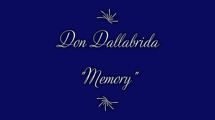 Don Dallabrida - Memory (CATS Musical)