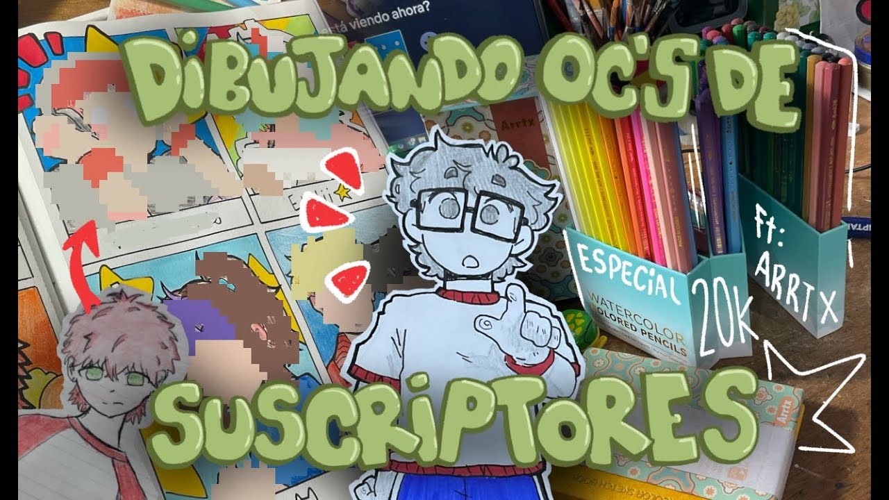 🐞DIBUJANDO OCS DE SUSCRIPTORES🐞FT: ARRTX 72 Watercolor Pencils🐞ESPECIAL 20K || BY: YOON KIWII 🐞