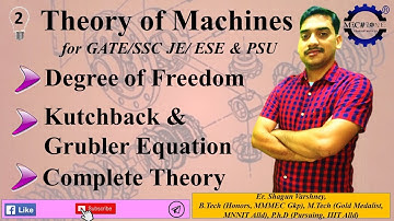 Theory of Machines Lecture 2: Degree of Freedom, Kutchback