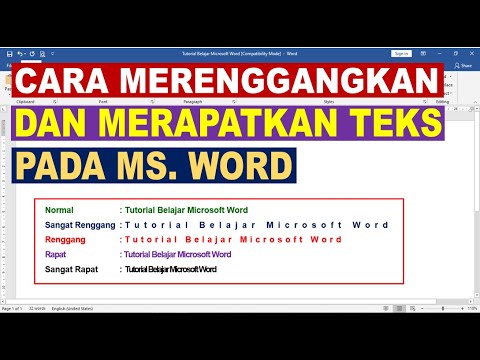 Video: Cara Meregangkan Teks Di Word