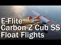 Eflite carbon z cub ss float flying w eflite power 60 470kv  spektrum avian 100a upgrades