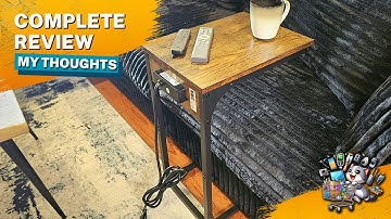 VASAGLE C-Shaped Side Table Review: Ideal for Small Spaces & Tech Lovers!