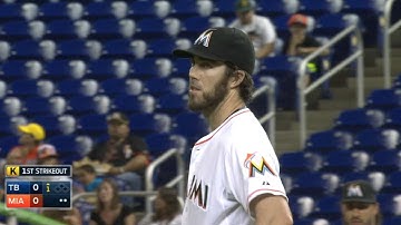 TB@MIA: Haren holds Rays to one run over six