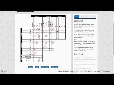 Logic Puzzle #51 || 10.07.20 || 4*5 Challenging || Puzzle Baron