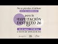 #DebateChilango | Distrito 26 | Debate entre candidaturas 26/05/2021