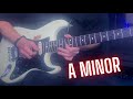 Slow Bluesy Groove Guitar Backing Track - A Minor