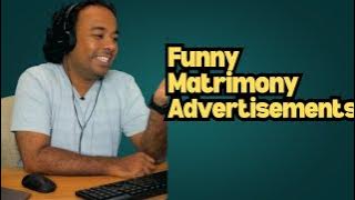Funny Matrimony Advertisements | Manoj Raveendran #sarcasm #roast #funny #comedy