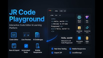 Interactive React-based Code Playground with Live Preview & 6 Coding Challenges |  Monaco Editor