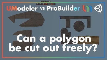 UModeler vs ProBuilder - Can a polygon be cut out freely?
