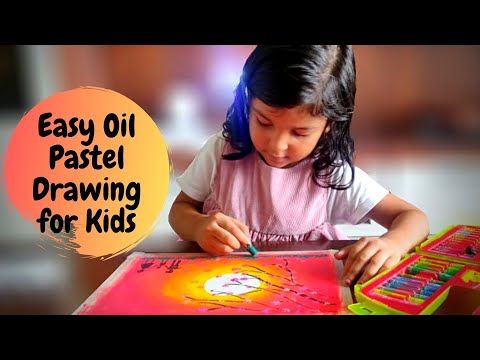 Easy Oil Pastel Drawing for Kids, Easy and Beautiful sunflower oil pastel  drawing Full video::  By PeppyPrisha