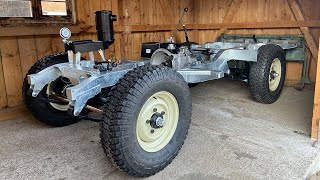 land rover series 3 rolling chassis  / land rover restoration #3