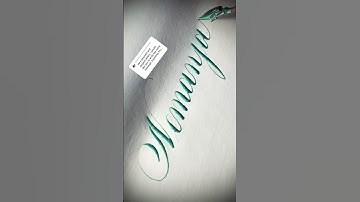 Copperplate calligraphy, tutorial: how I write your name #nemanja